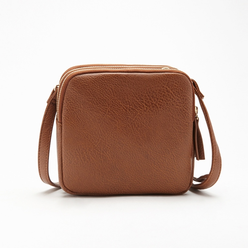F21 Multi-Compartment Crossbody Bag